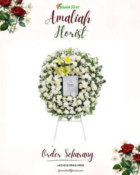 Krans Bunga Duka Ampel Sari